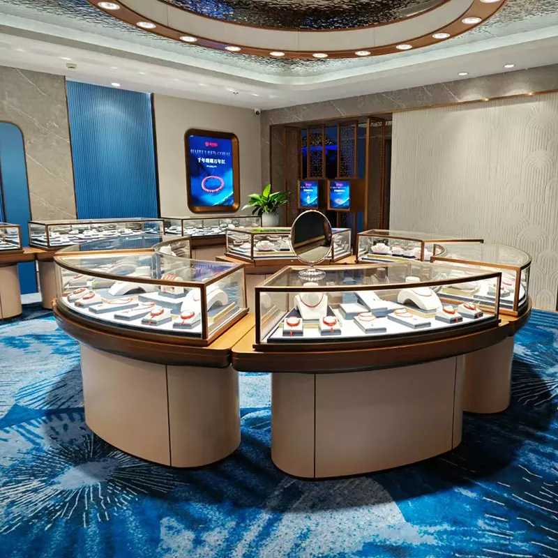 ग्लास डिस्प्ले टेबल